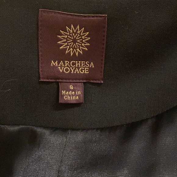 Marchesa Voyage Black Ruffle
Nautical Band-Style Cropped Blazer size 8 - Picture 11 of 11